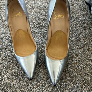 Silver louboutins
